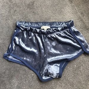 PacSun crushed velvet shorts
